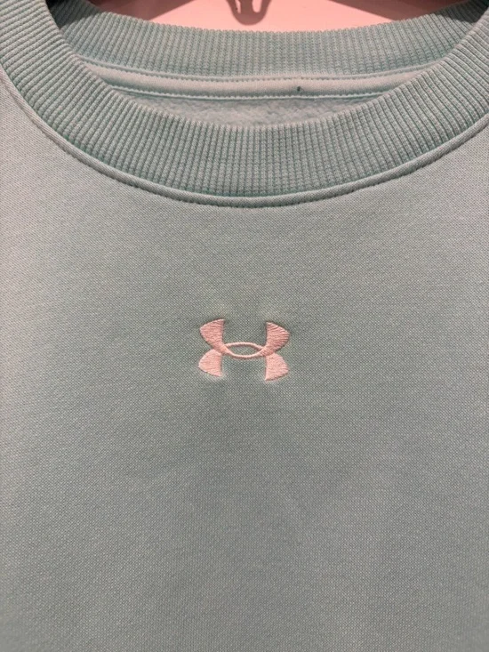 Under Armour Rival Mint Crewneck Sweatshirt - Picture 5 of 5